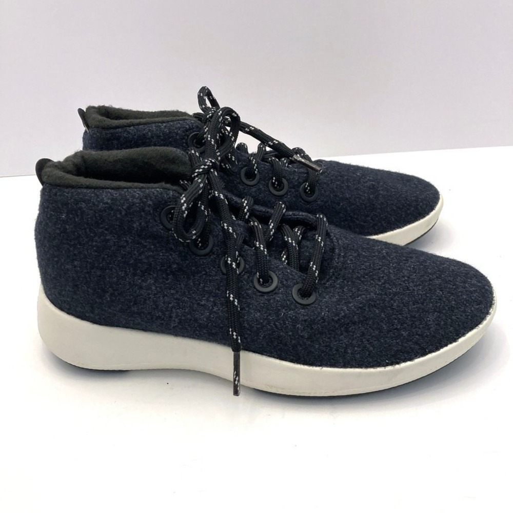Allbirds Wool Runner-Up Mizzle Shoes Navy Blue Womens 8 EU 38 Running Mid Top